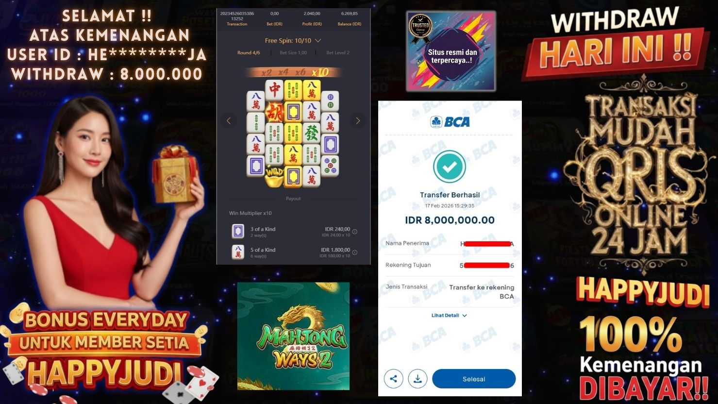 HAPPYJUDI JACKPOT SLOT MAHJONG WAYS 2